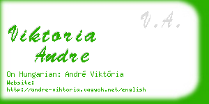 viktoria andre business card