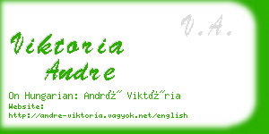 viktoria andre business card